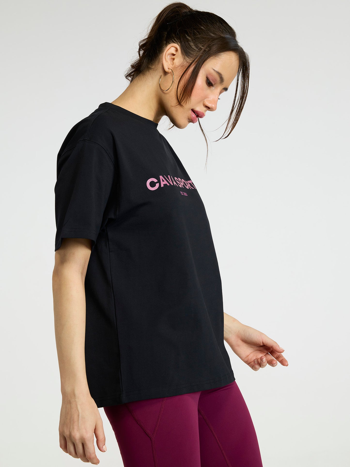 Black Love All Oversized Printed Tee - Women