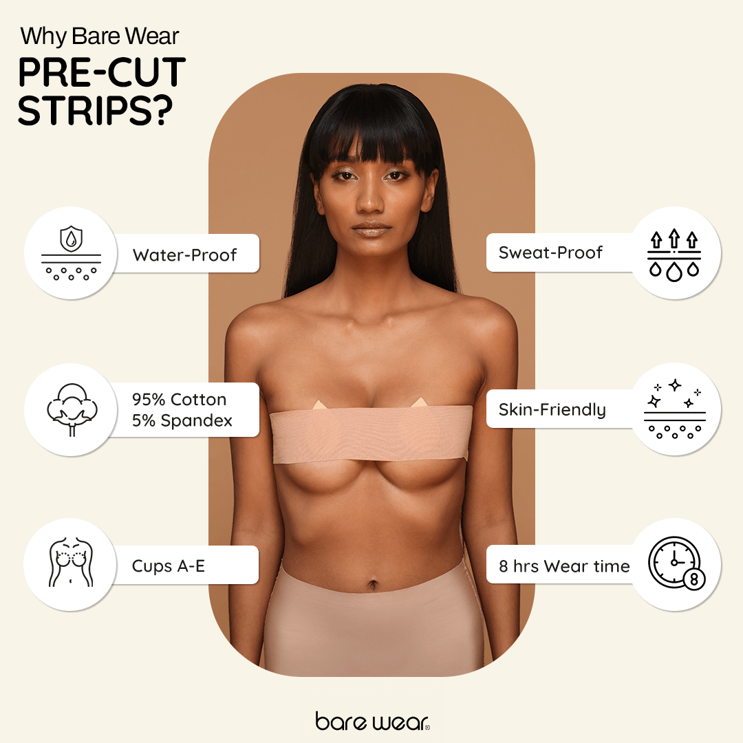 Body Tape Pre-Cut Strips | Bare Wear at Broadway