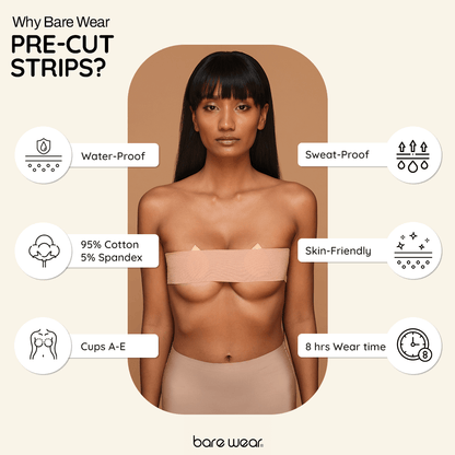 Body Tape Pre-Cut Strips | Bare Wear at Broadway