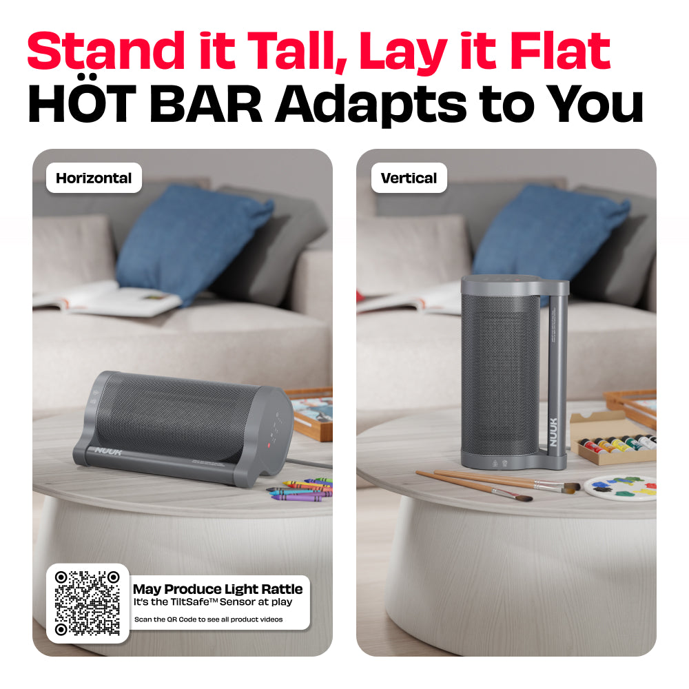 NUUK HOT BAR  2200W PTC SPACE HEATER WITH CERAMIC HEATING PLATE