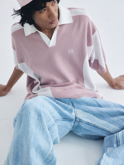 Mauve Knit Polo