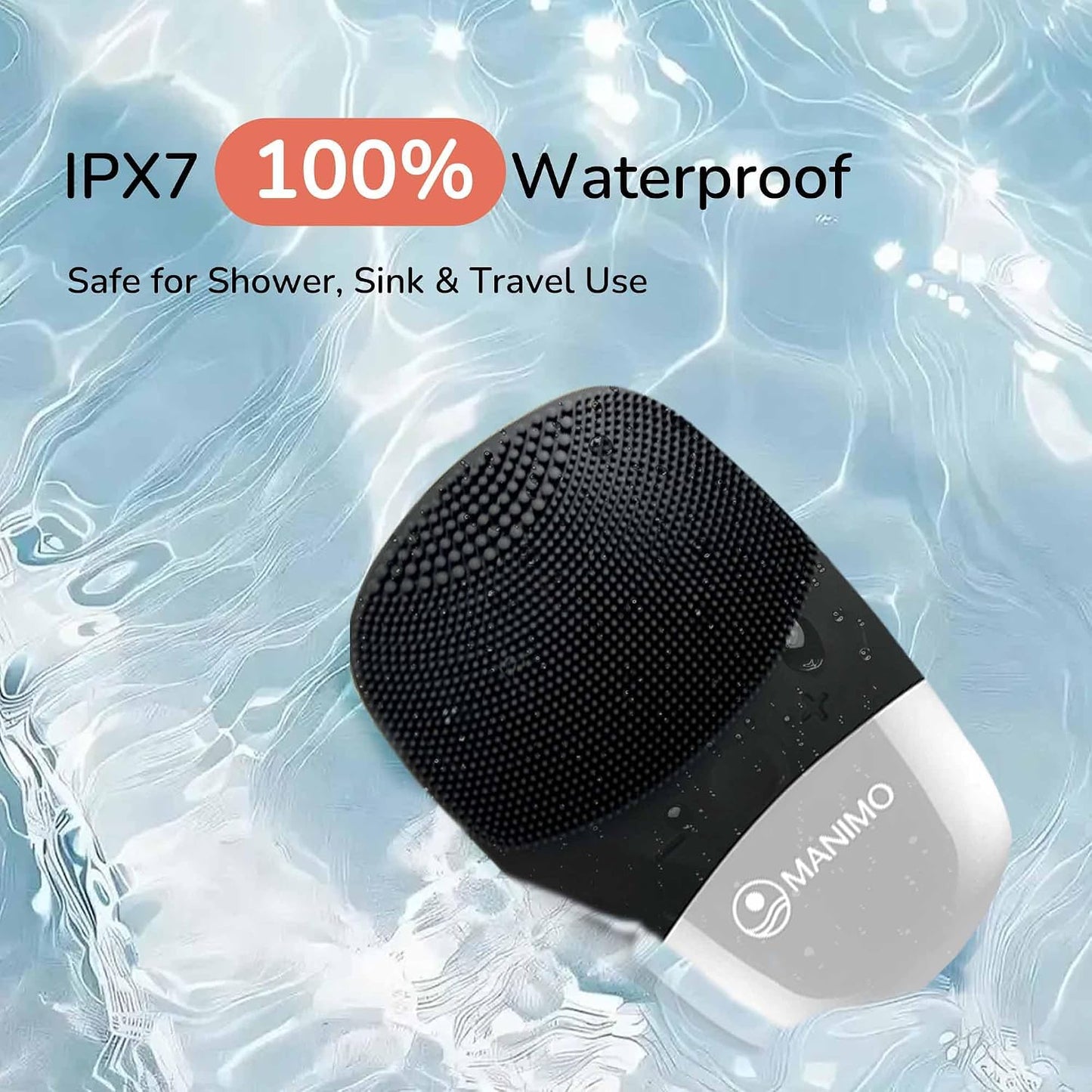 Manimo Smart Facial Cleansing Brush (Black)