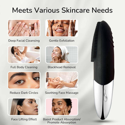 Manimo Smart Facial Cleansing Brush (Black)