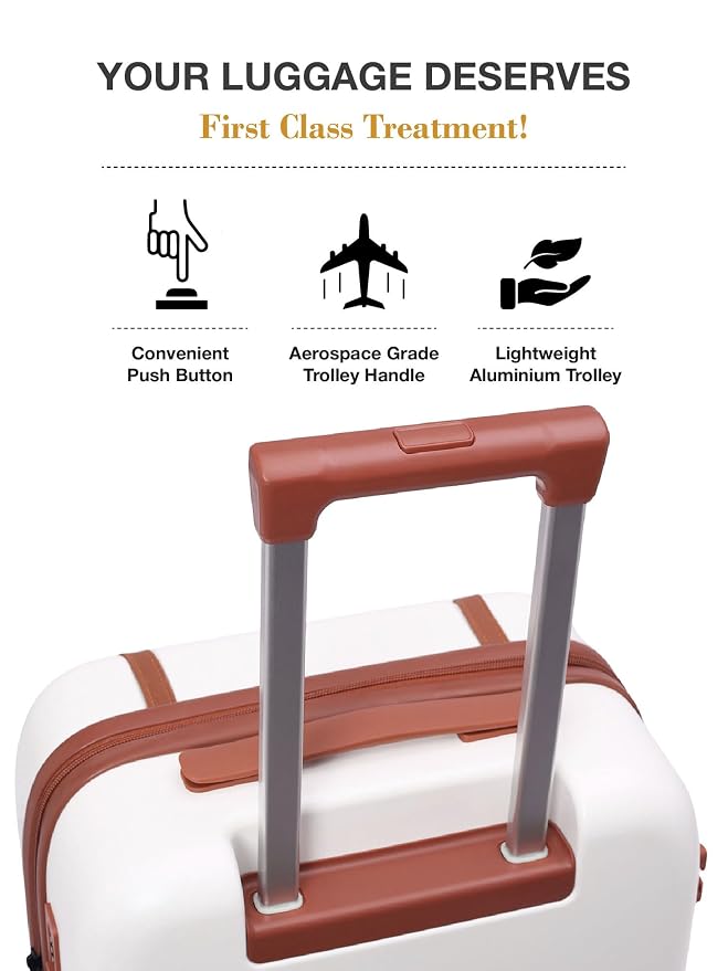 FUR JADEN  The Wayfarer Polycarbonate Travel Luggage Suitcase