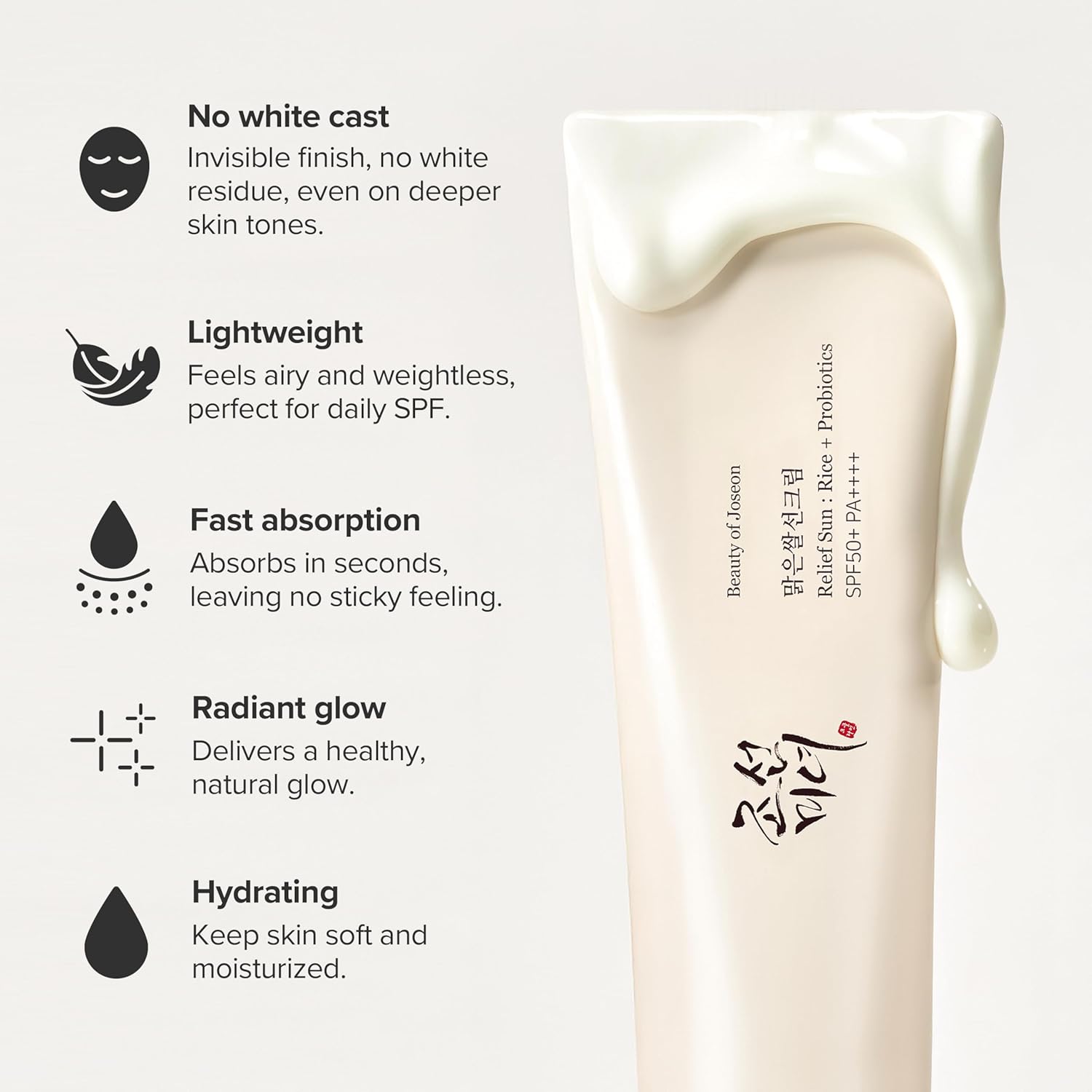 Beauty of Joseon Relief Sun : Rice + Probiotics SPF 50+ PA++++ 50ml | Beauty of Joseon at Broadway