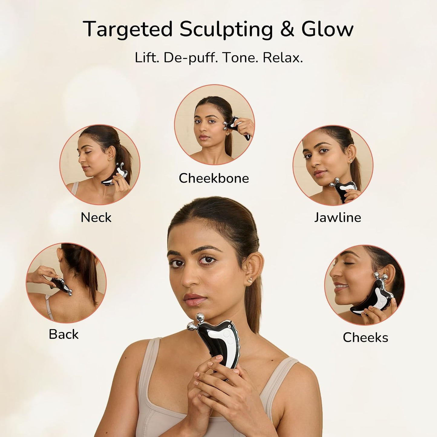 Manimo 2-in-1 Smart Electric Gua Sha & Roller