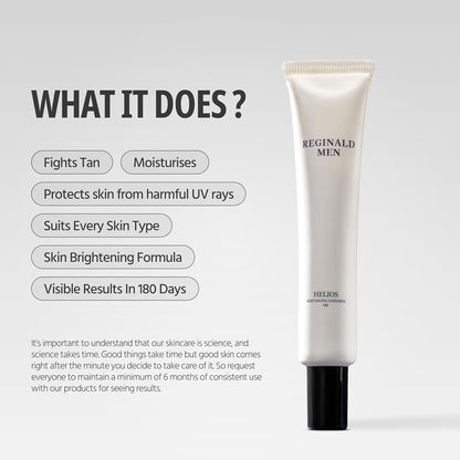 Reginald men Helios -moisturising sunscreen | Reginald Men at Broadway