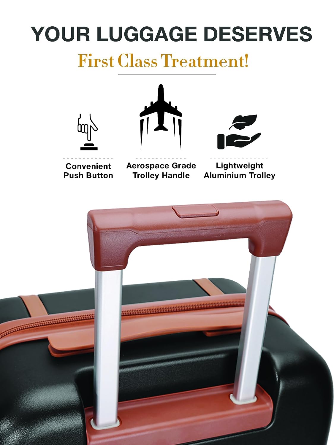 FUR JADEN  The Wayfarer Polycarbonate Travel Luggage Suitcase
