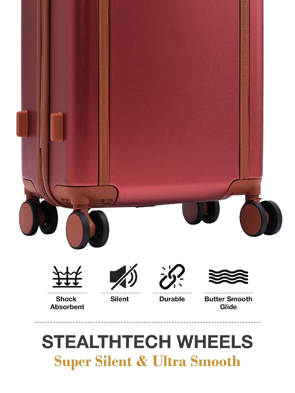 FUR JADEN  The Wayfarer Polycarbonate Travel Luggage Suitcase