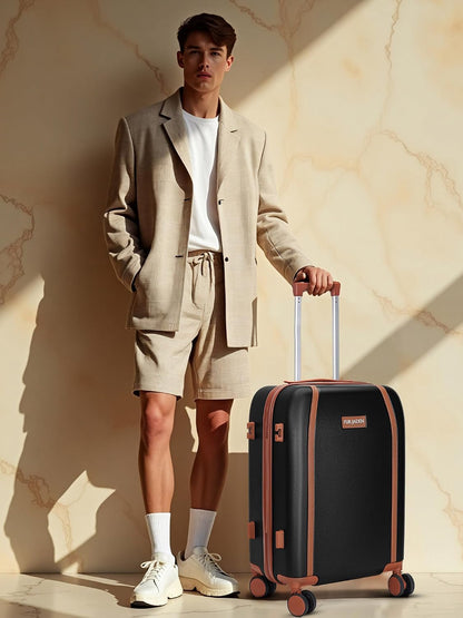 FUR JADEN  The Wayfarer Polycarbonate Travel Luggage Suitcase