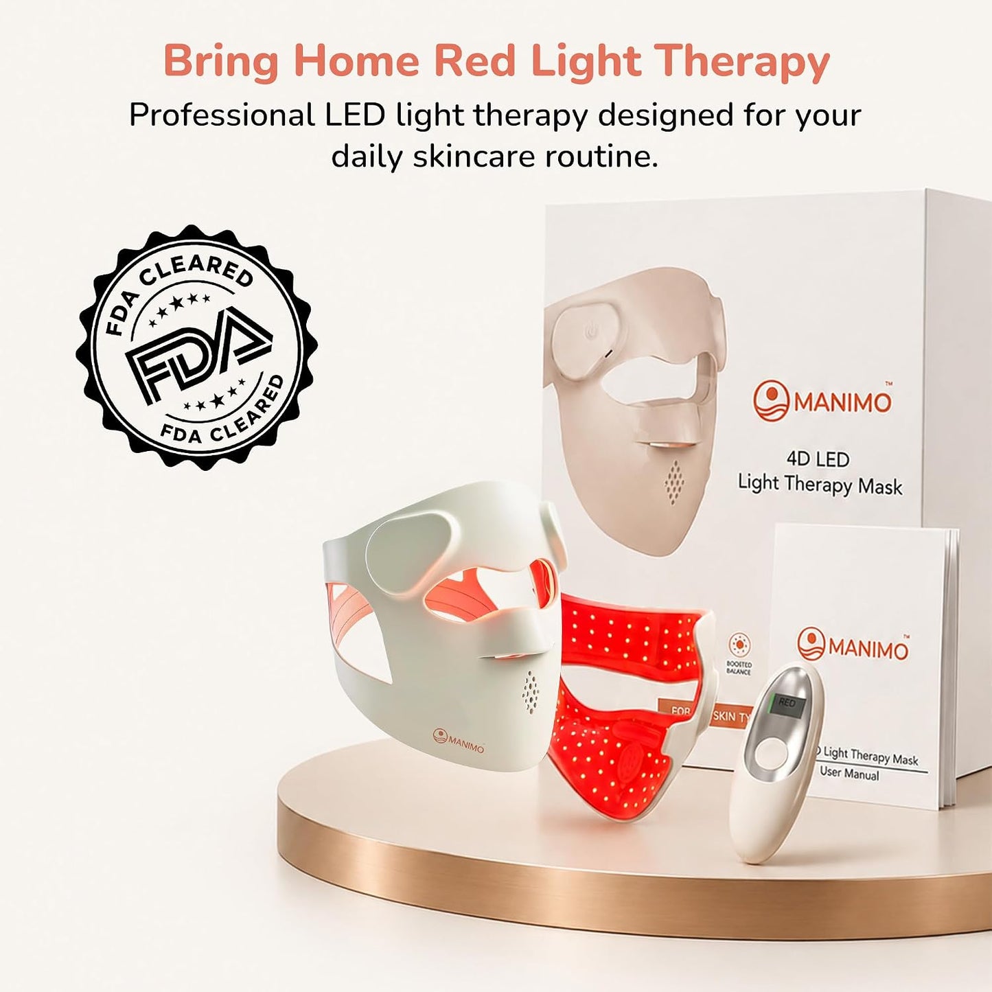Manimo 4D LED Light Therapy Mask - Series 2