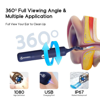 Manimo Smart Visual Ear Cleaner with ENT Kit
