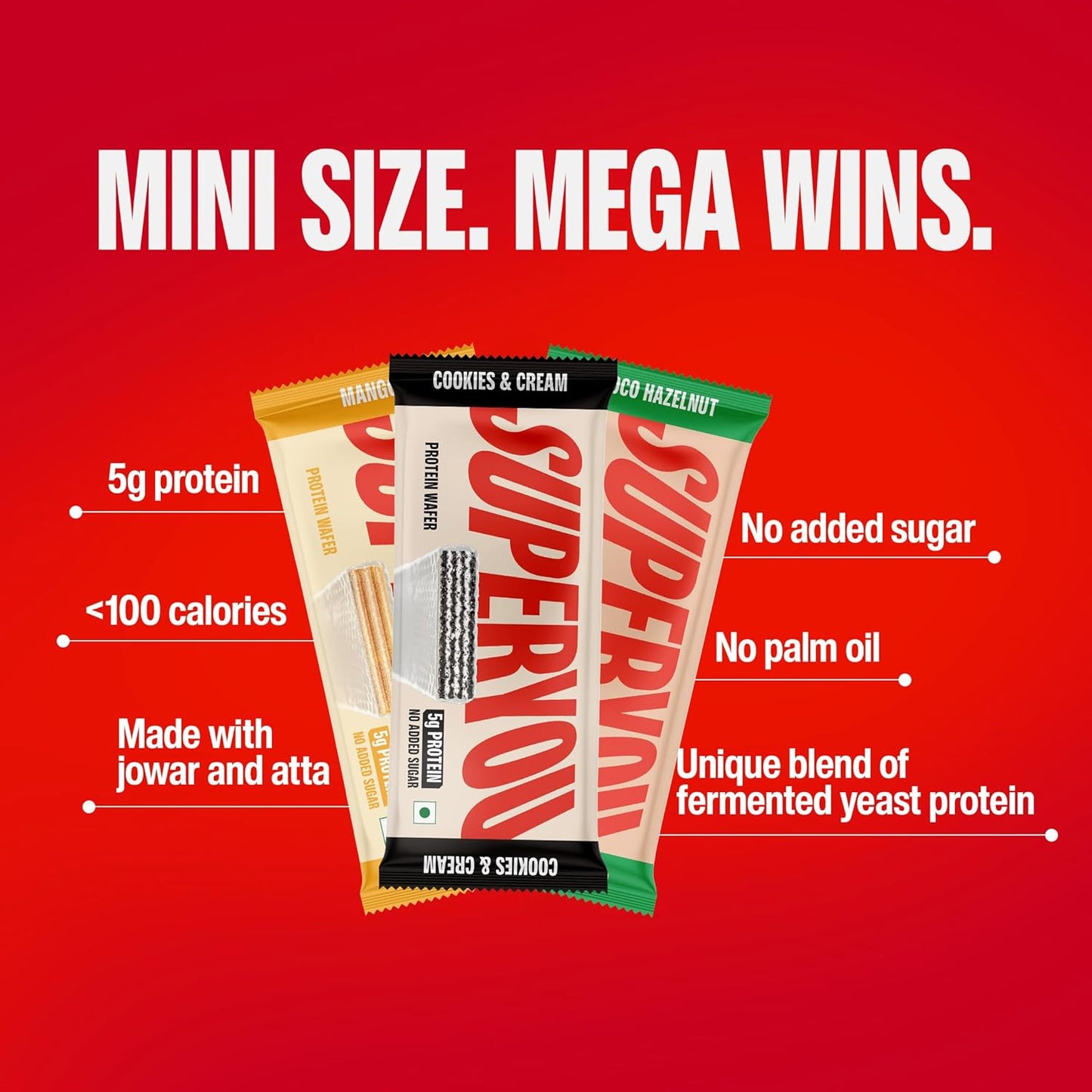 Superyou Protein Wafer Mini Bars - Assorted