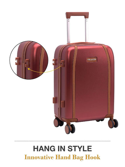 FUR JADEN  The Wayfarer Polycarbonate Travel Luggage Suitcase
