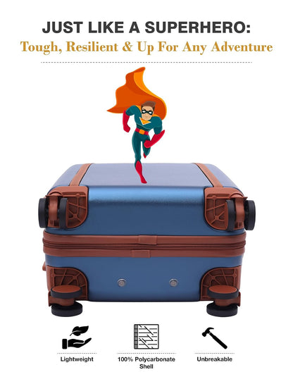 FUR JADEN  The Wayfarer Polycarbonate Travel Luggage Suitcase