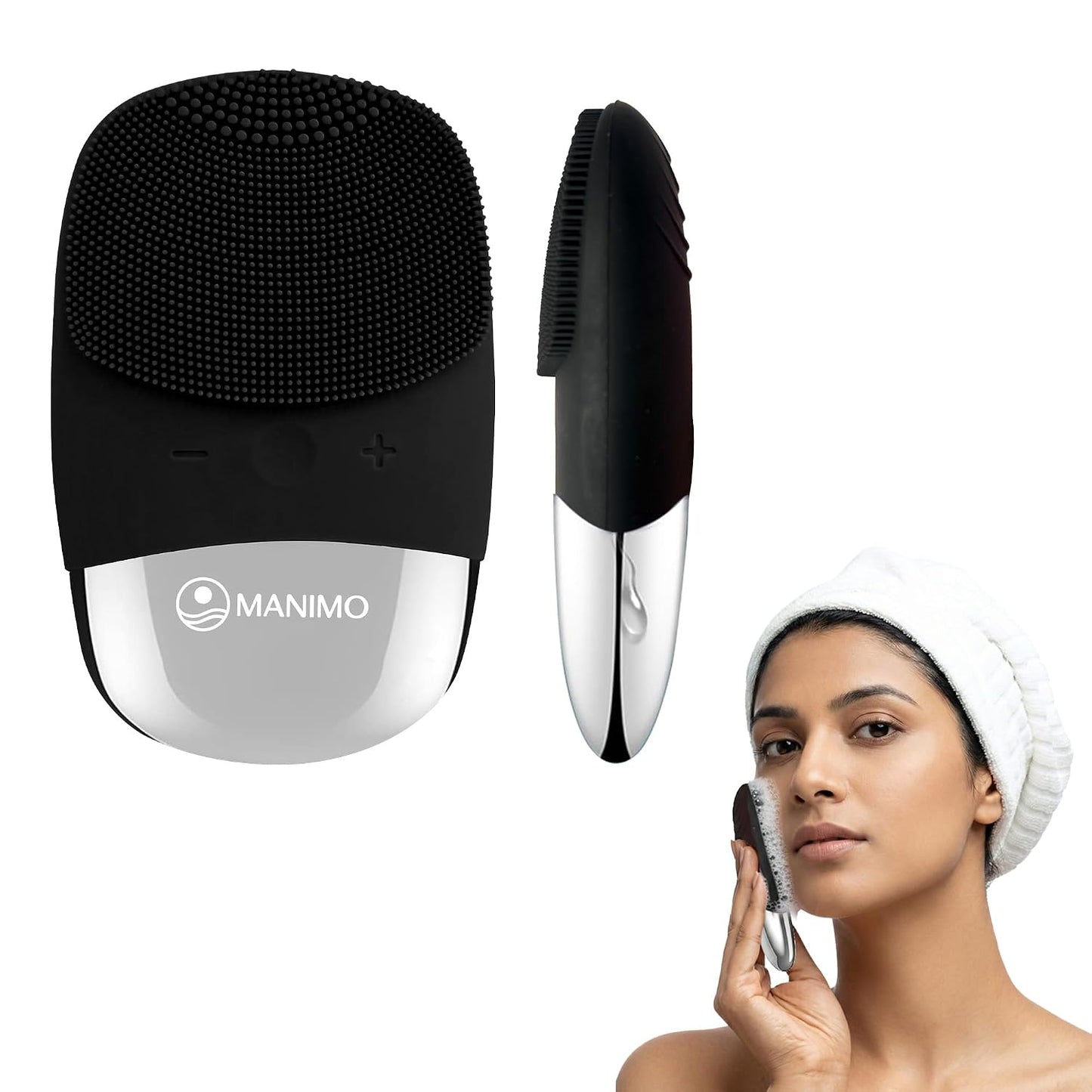 Manimo Smart Facial Cleansing Brush (Black)