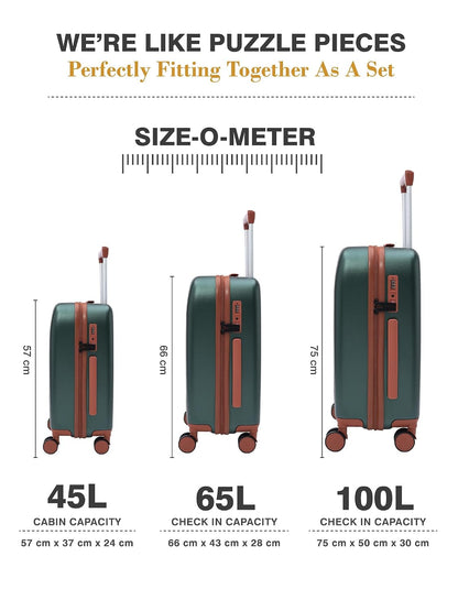 FUR JADEN  The Wayfarer Polycarbonate Travel Luggage Suitcase