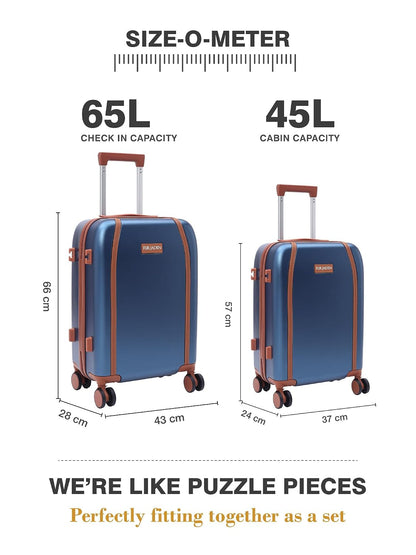 FUR JADEN  The Wayfarer Polycarbonate Travel Luggage Suitcase
