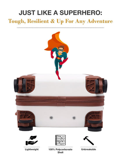 FUR JADEN  The Wayfarer Polycarbonate Travel Luggage Suitcase