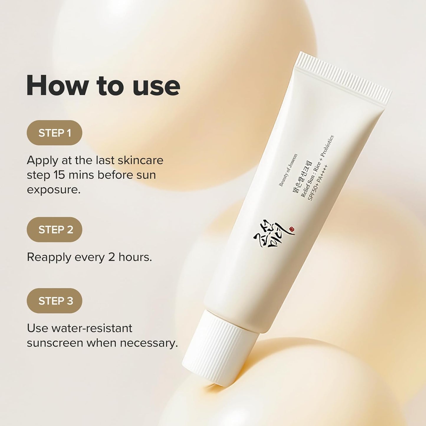Beauty of Joseon Relief Sun : Rice + Probiotics SPF 50+ PA++++ 50ml | Beauty of Joseon at Broadway
