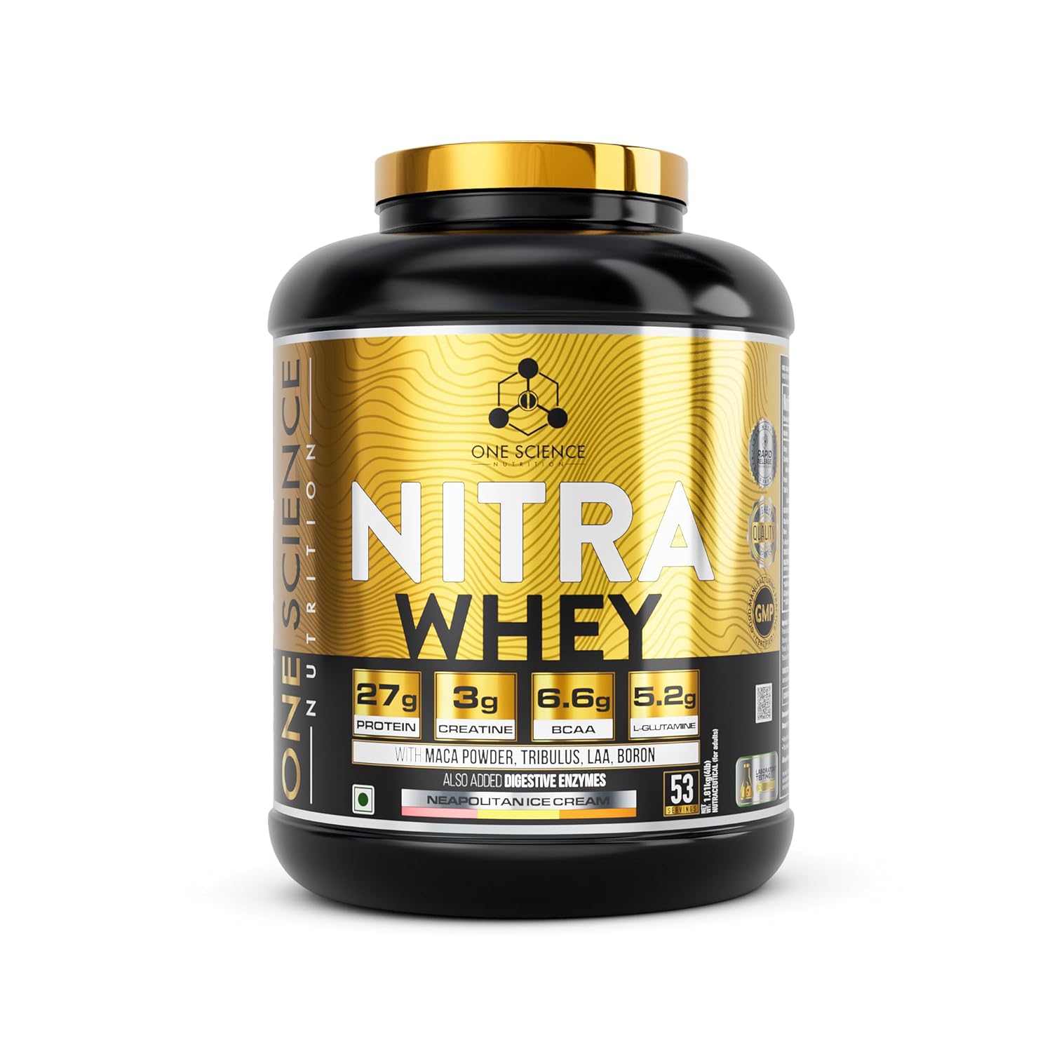 One Science Nutrition Nitra whey 4lbs Neapolitan Ice cream | One Science Nutrition at Broadway