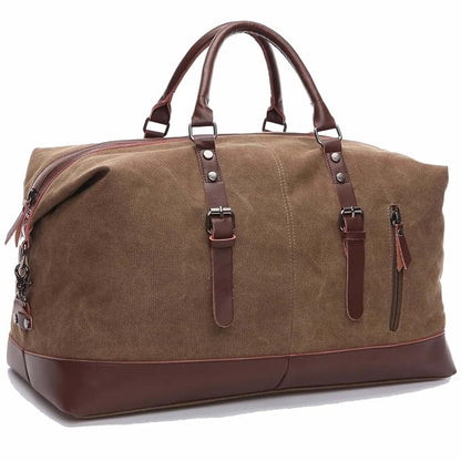 FUR JADEN  40L Canvas Weekender Travel Duffle Cabin Bag