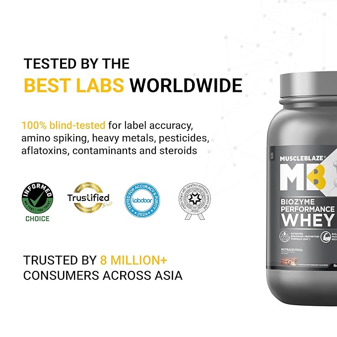 MuscleBlaze Biozyme Performance Whey, 1 kg (2.2 lb) | MuscleBlaze at Broadway