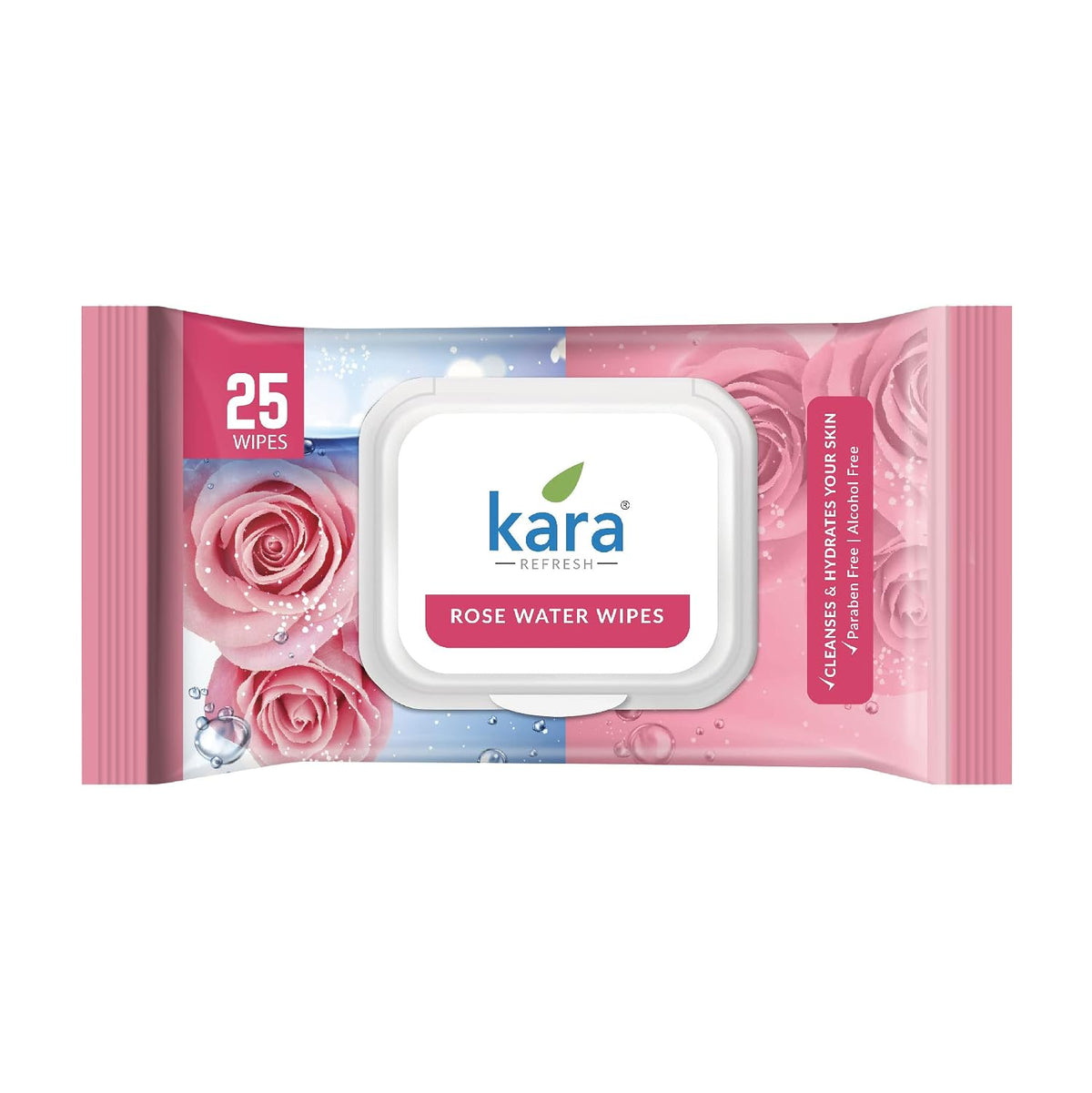 Kara Refreshing Wet Wipes with Rose Water
