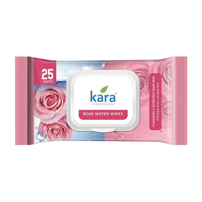 Kara Refreshing Wet Wipes with Rose Water