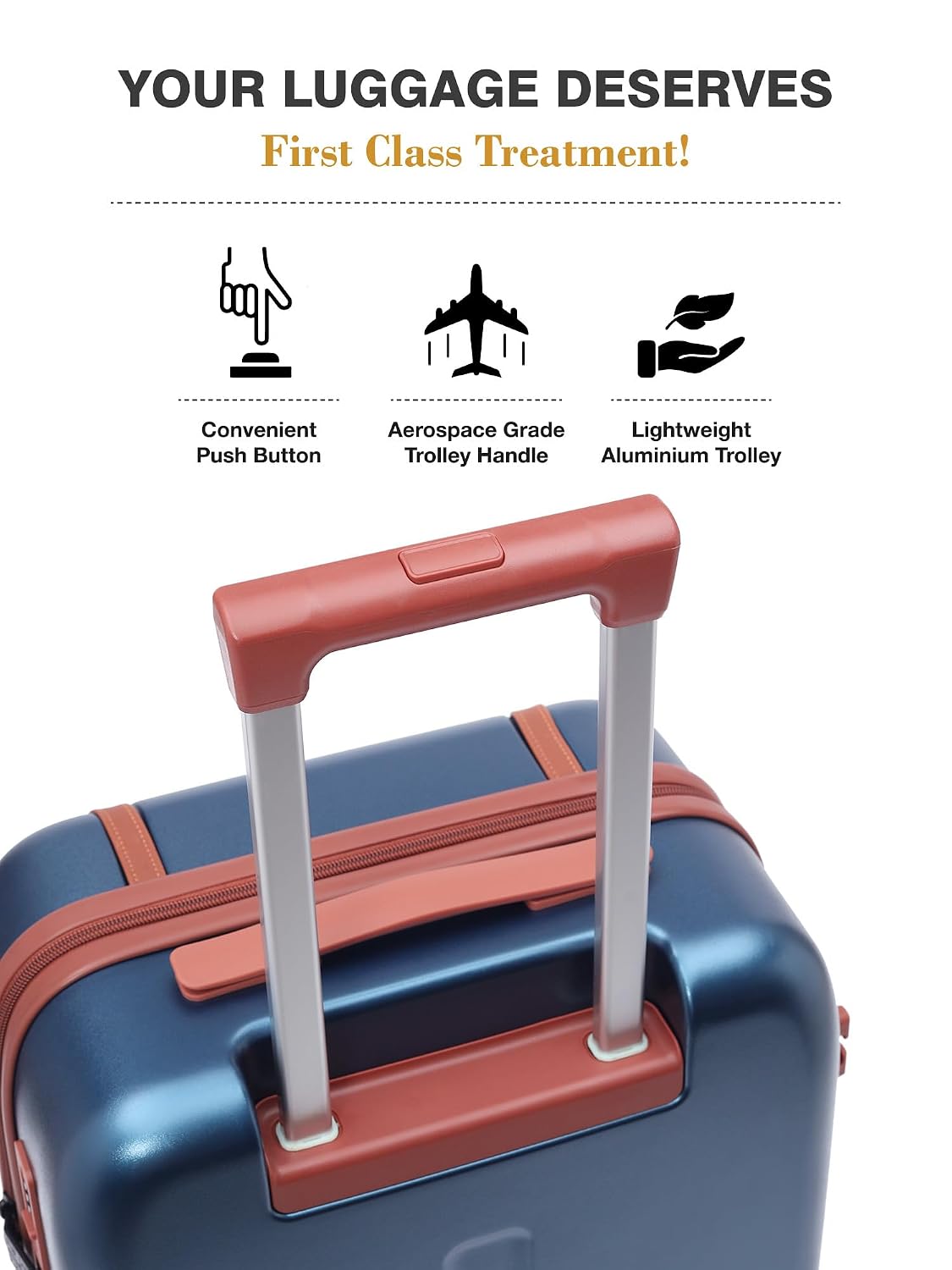 FUR JADEN  The Wayfarer Polycarbonate Travel Luggage Suitcase