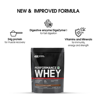 Performance Whey, Chocolate Milkshake-with Whey Protein Isolate, 1Kg