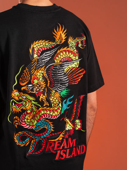 WINGED FURY T-SHIRT - BLACK