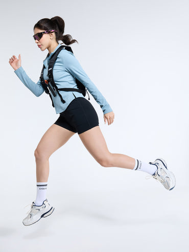 Sky Blue Zip-It-Up Top