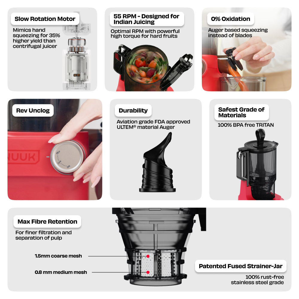 NUUK DRIP  Self Feeding Slow Juicer