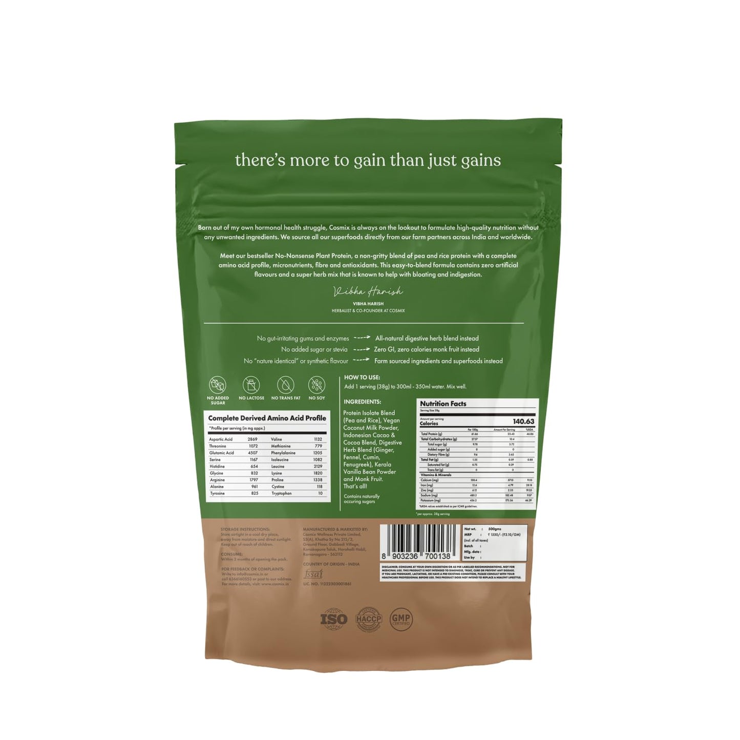 No-Nonsense Plant Protein Indonesian Cacao - 38g