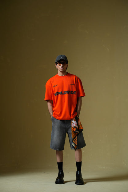 Worldwide Orange Oversized T-Shirt