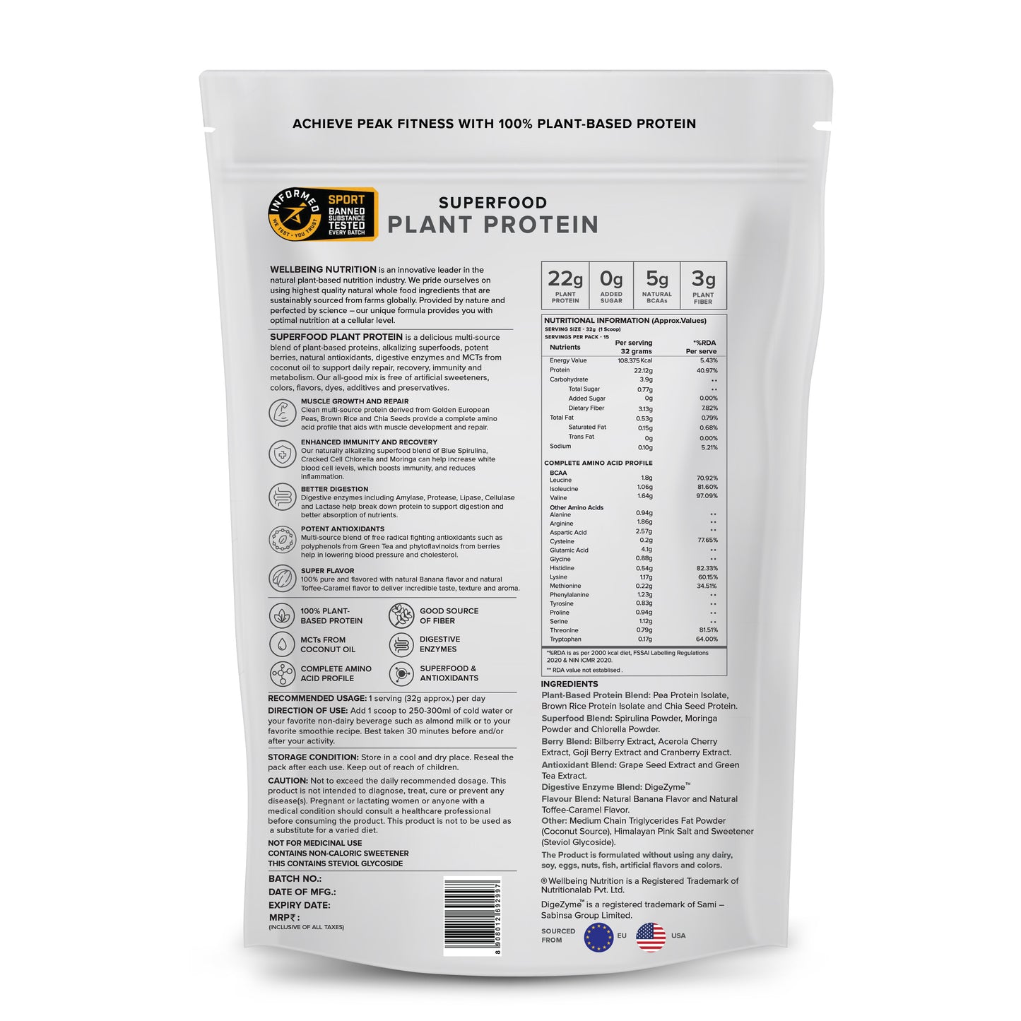 Plant Protein British Banofee Pie (500Grm)