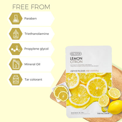 Real Nature Lemon Face Mask 20g