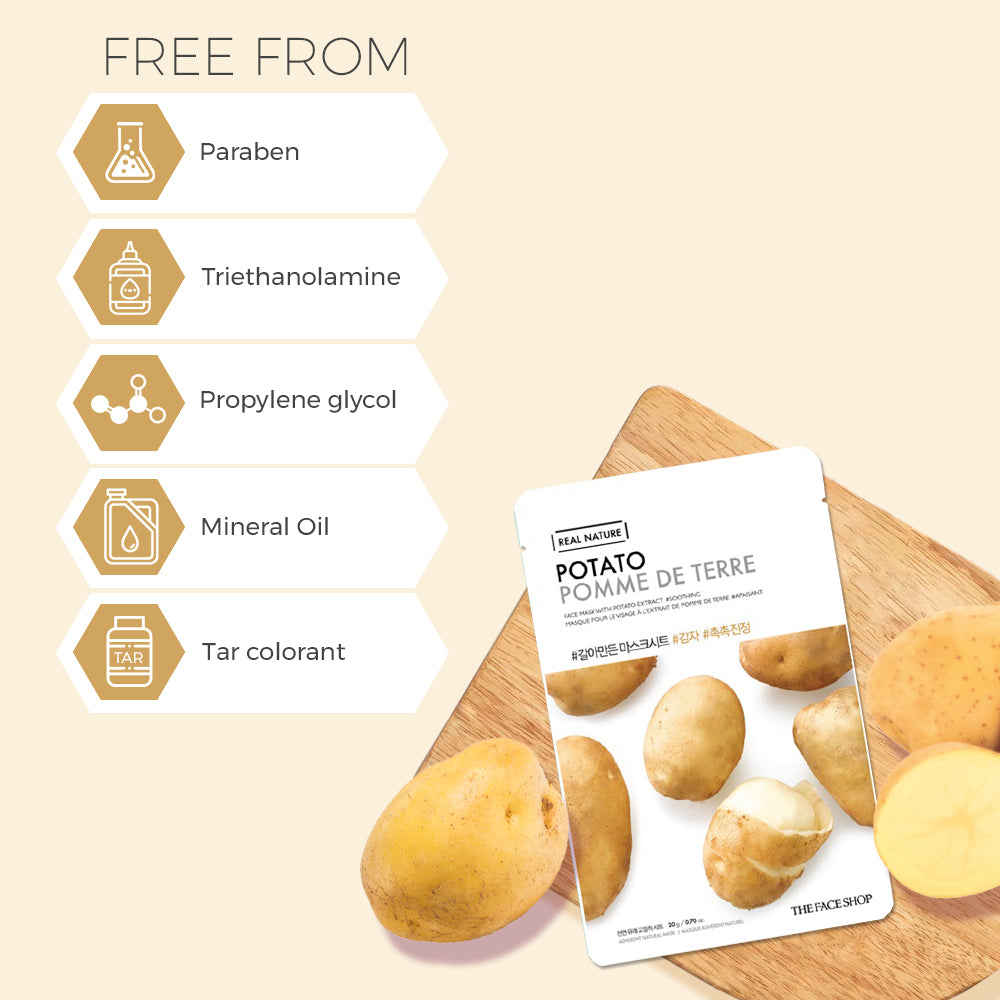 Real Nature Potato Face Mask 20g