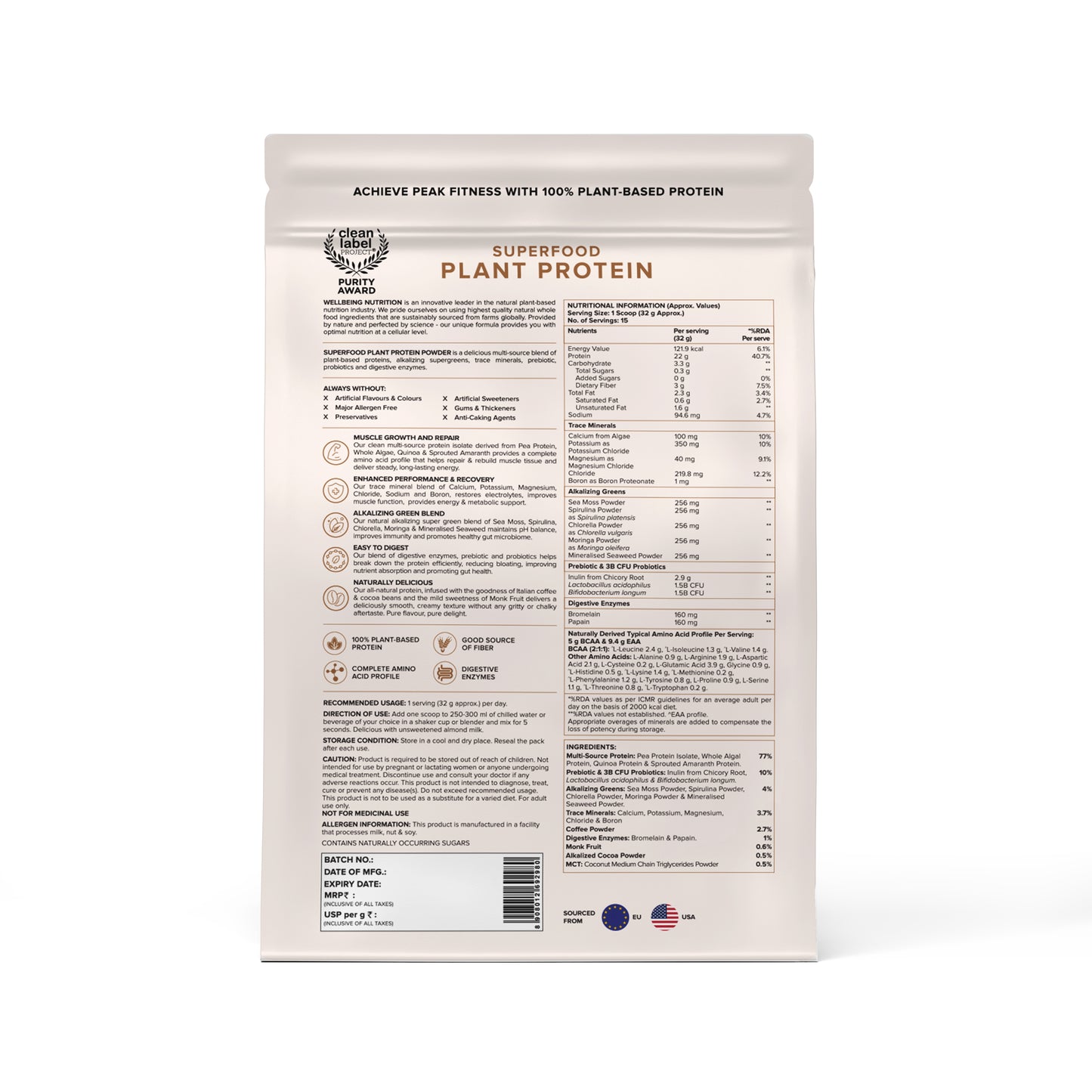 Plant Protein Café Mocha (500Grm)