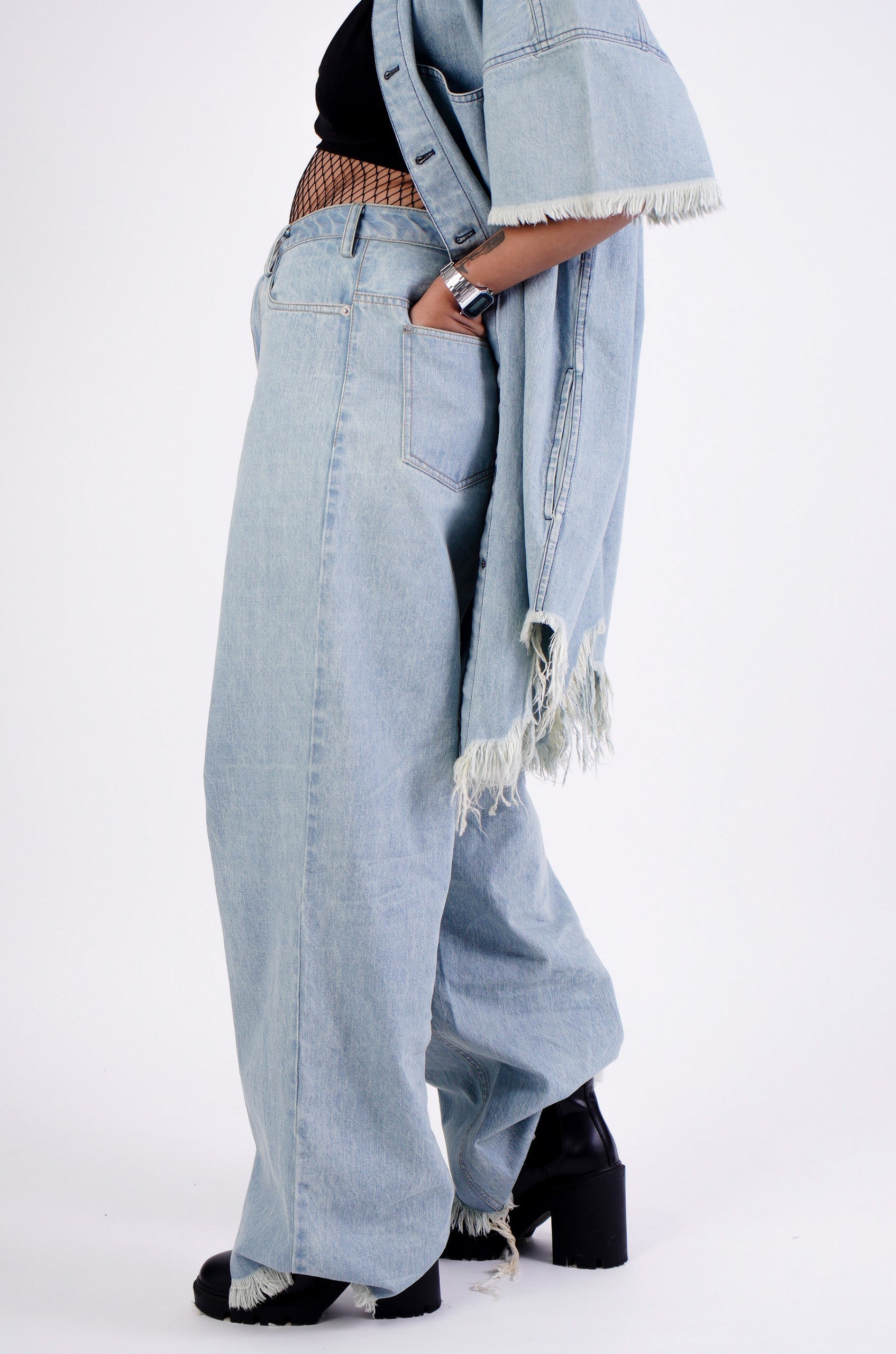Wide Legged Darwyn Jeans (Light Wash) | Huemn at Broadway