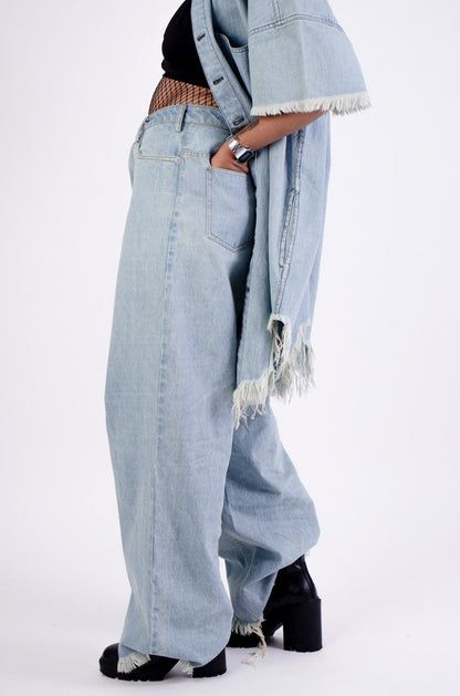Wide Legged Darwyn Jeans (Light Wash) | Huemn at Broadway
