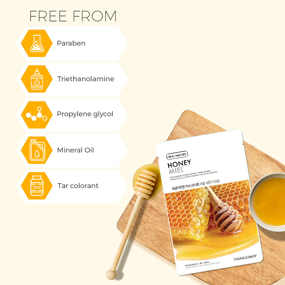 Real Nature Honey Face Mask 20g