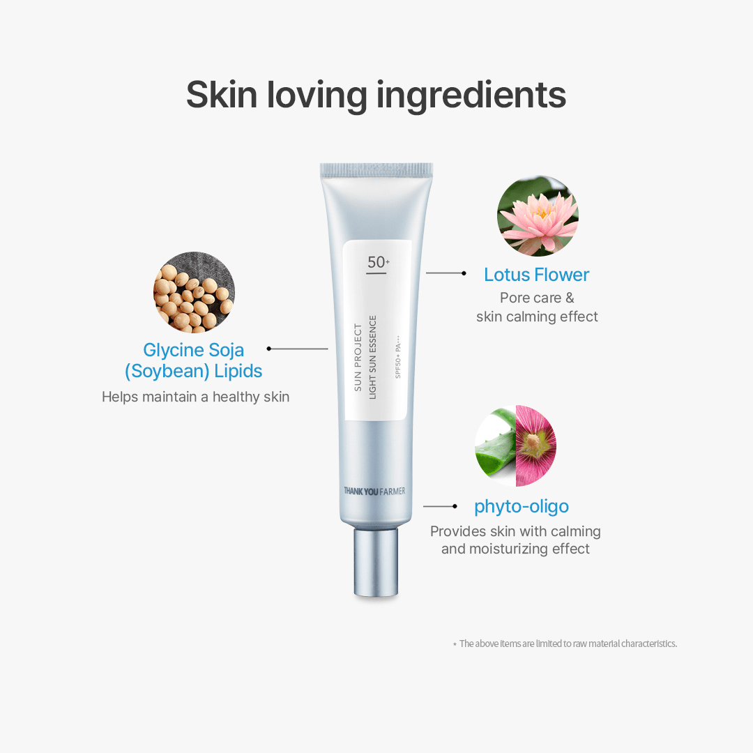 Thank You Farmer Sun Project Light Sun Essence SPF50+ PA+++ | Thank You Farmer at Broadway