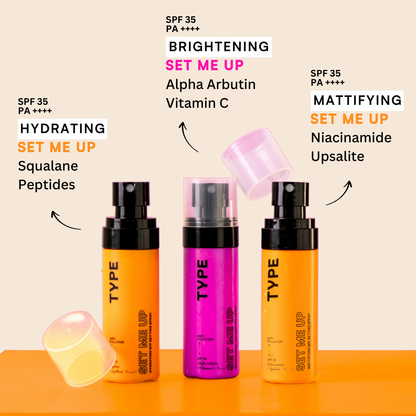 Set Me Up Hydrating SPF Setting Spray | Type Beauty Inc. at Broadway