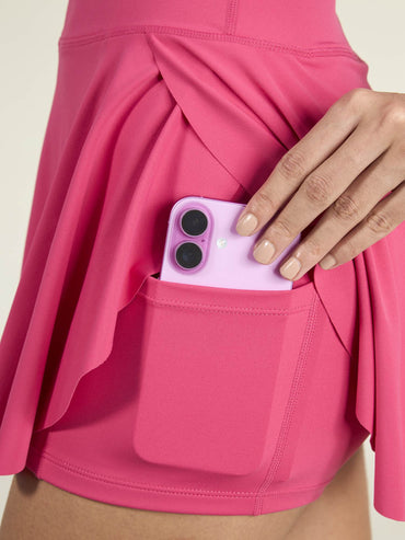 Hot Pink Swirl Tennis Skorts