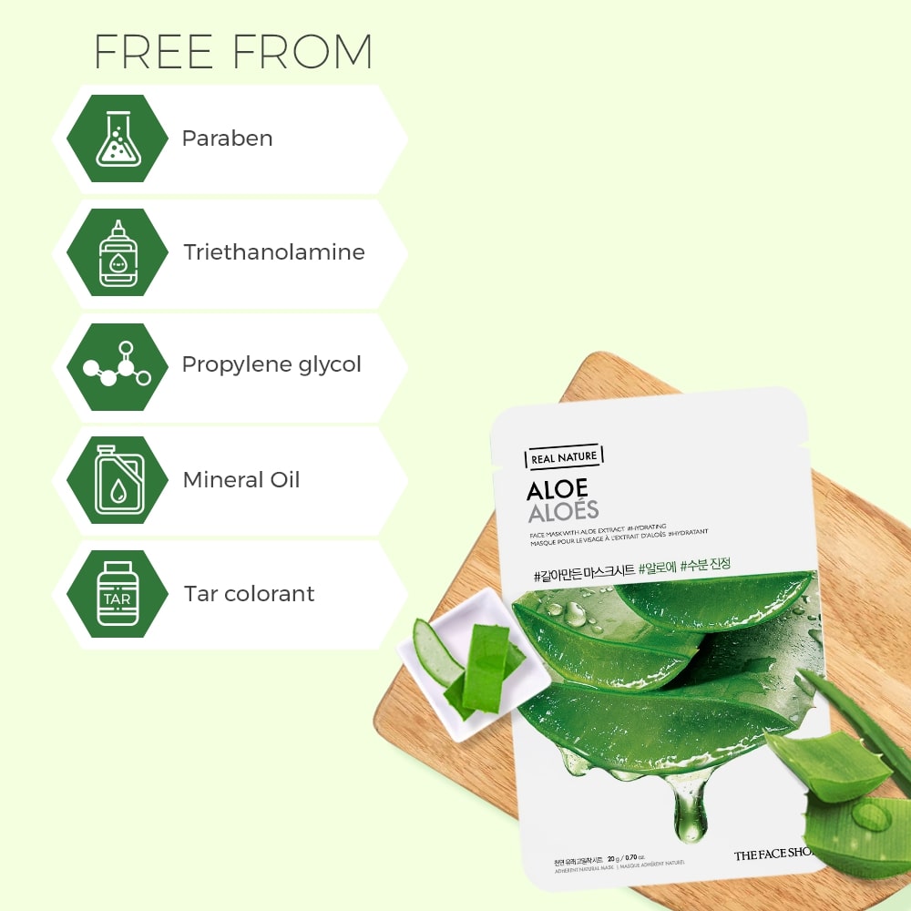 Real Nature Aloe Face Mask 20g