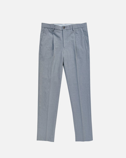 Bare Brown Relax Fit  Stripe Trouser - Grey