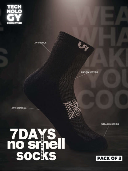 TRAVEL FRESH PRO 7 Days No Smell Socks |Cool Tech + UV Protectant + Anti Odour