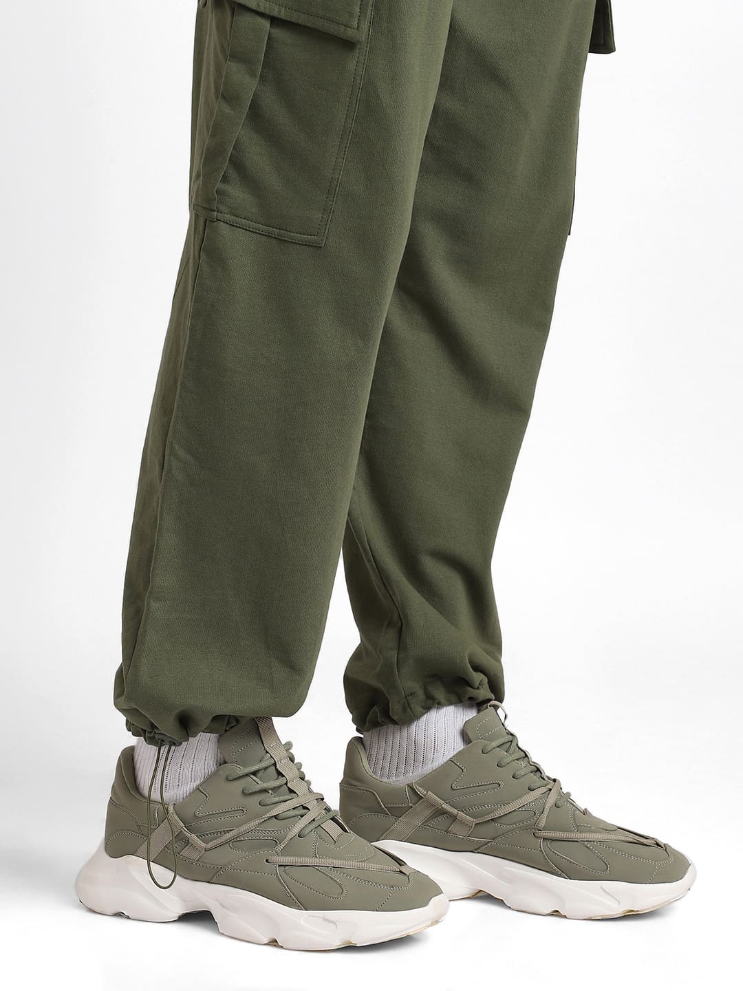 Relaxed Fit Cargo Joggers